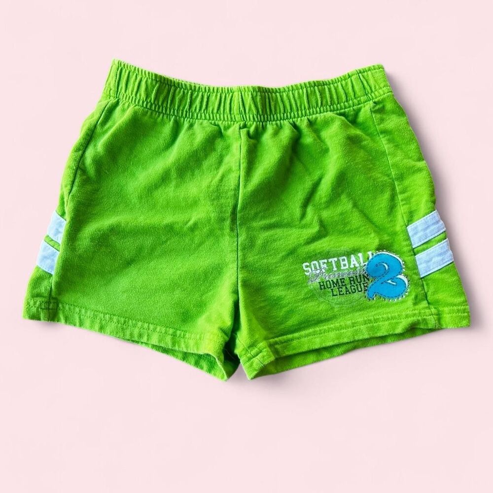 Green sweat shorts